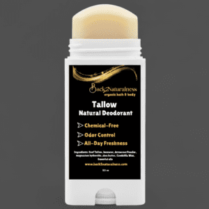 Natural Tallow Skincare for Eczema & Dry Sensitive Skin and Back2naturalness Ghana Whipped Shea Butter for dry sensitive skin and Beef Tallow Natural Deodorant for Men and Women