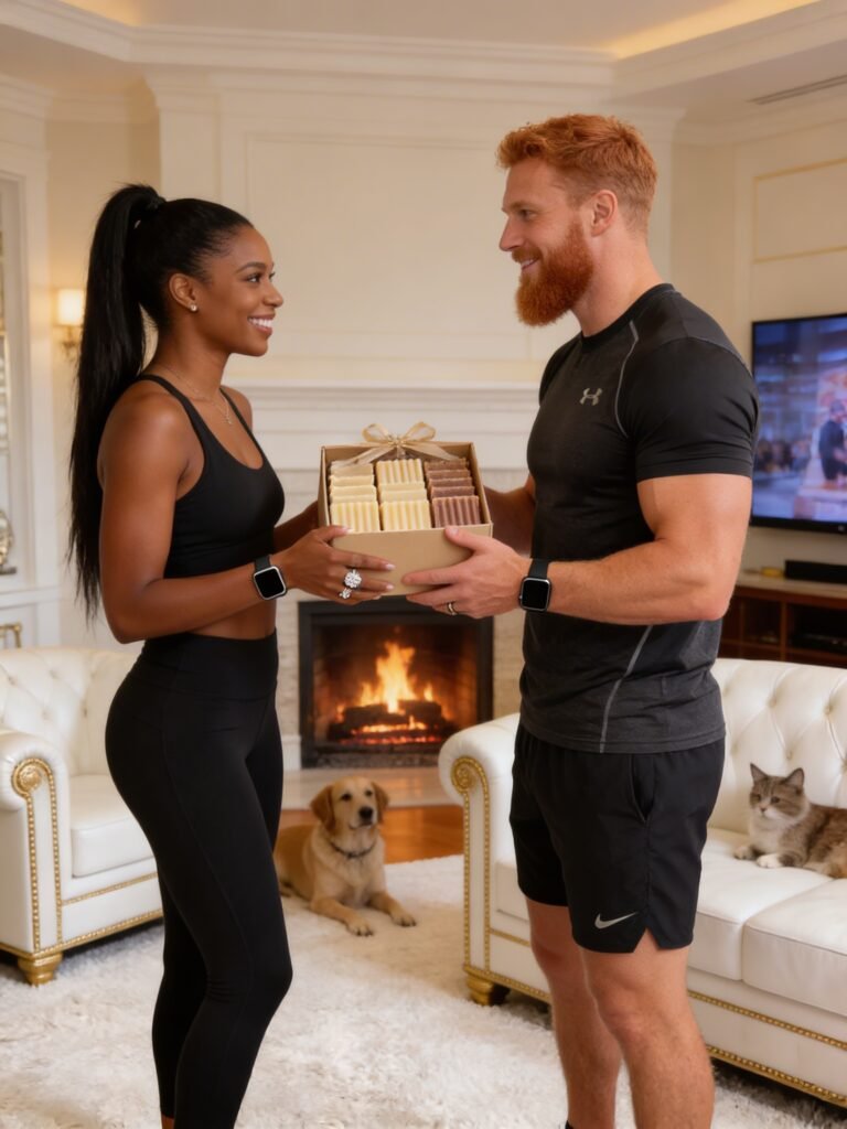 black and white couple gift giving soap bars Back2naturalness gift giving soap bars