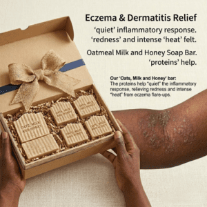 Oatmeal Milk and Honey Soap for Eczema and dermatitis