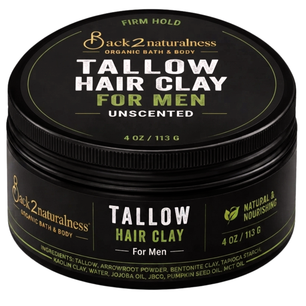 Natural Tallow Hair Clay for Men