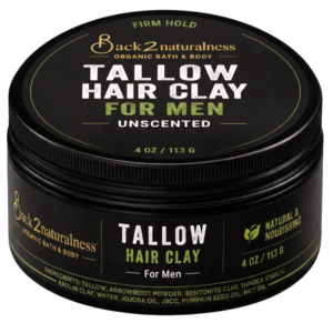 Natural Tallow Hair Clay for Men