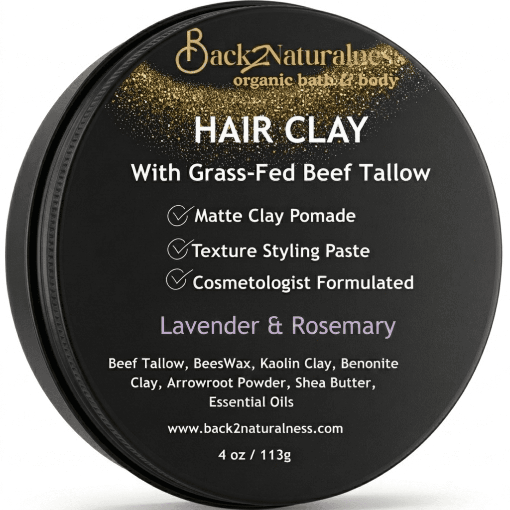 tallow hair clay for men