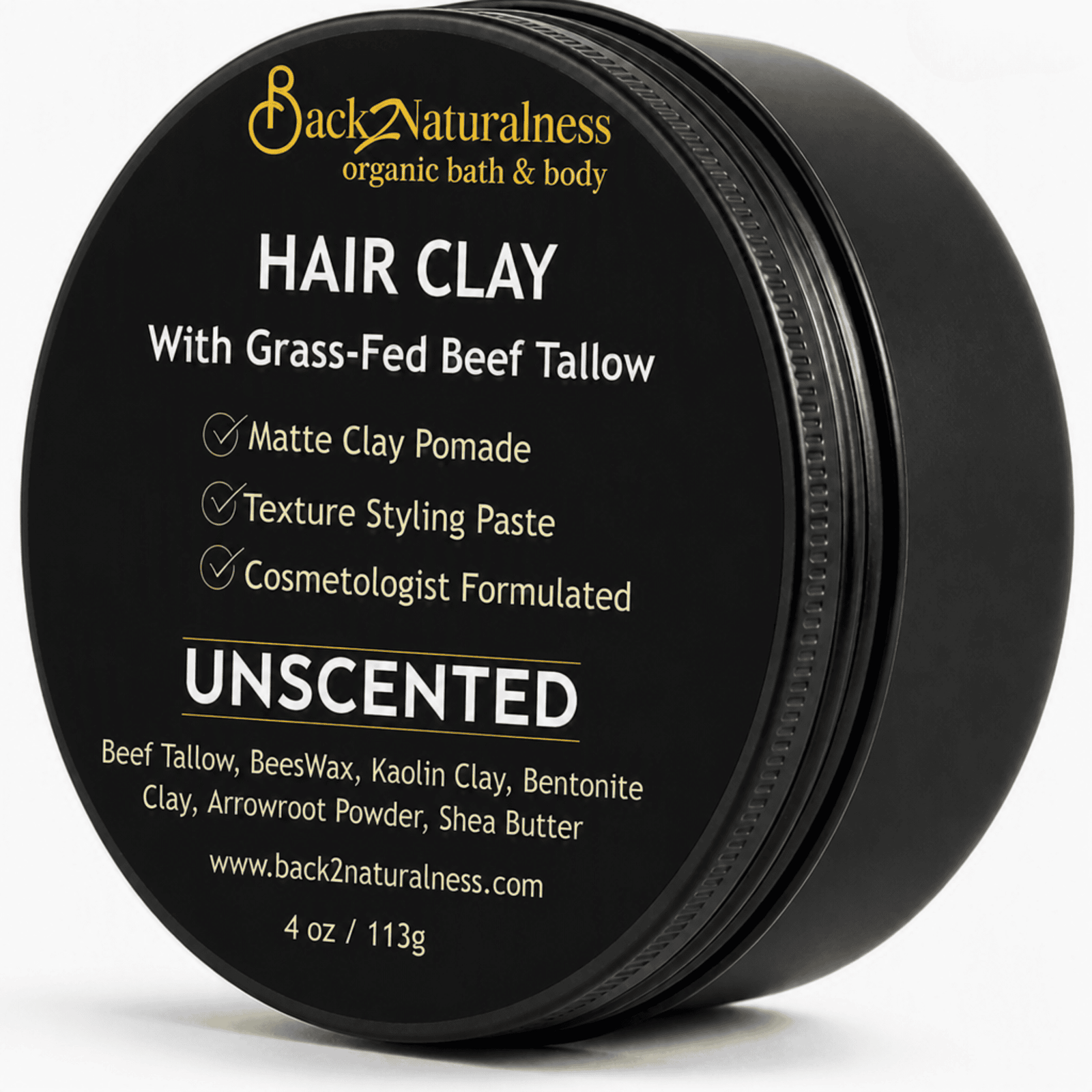 tallow hair clay for men