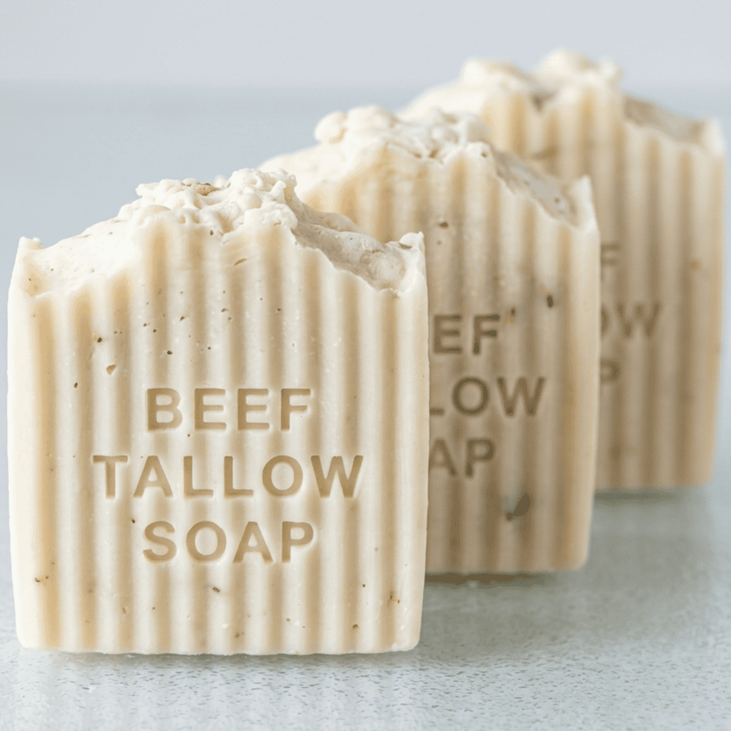 Handcrafted natural soap bars made with oils and nourishing ingredients