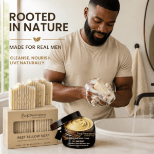 Back2Naturalness Beef Tallow Soap and Whipped Shea Butter Set for Dry Skin