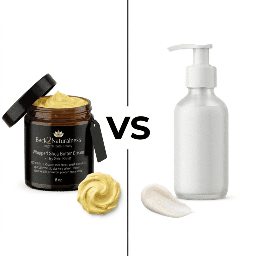 whipped shea butter vs lotion