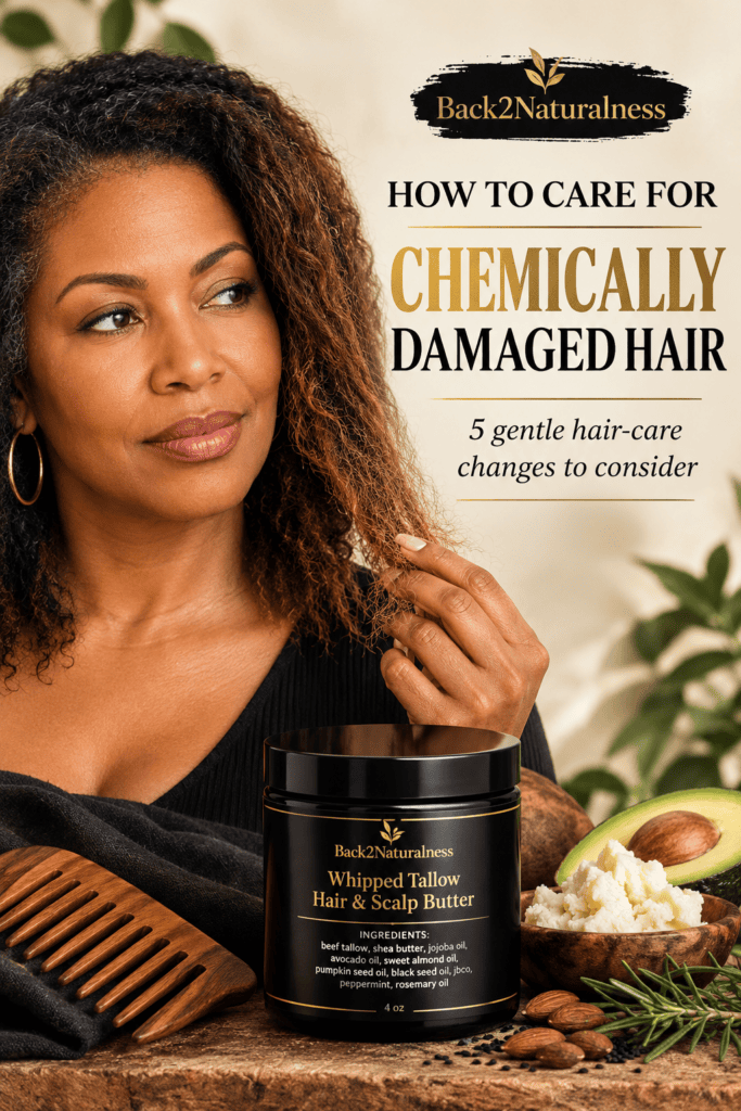 chemically damaged hair